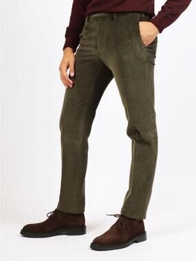 Davide Cenci Brown Corduroy Slim Straight Trouser Pants Size XXL
